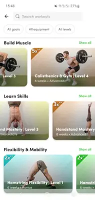 Calisthenics Family android App screenshot 3